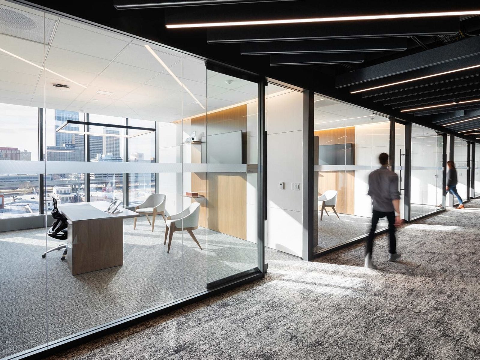Classic modular glass wall system 01
