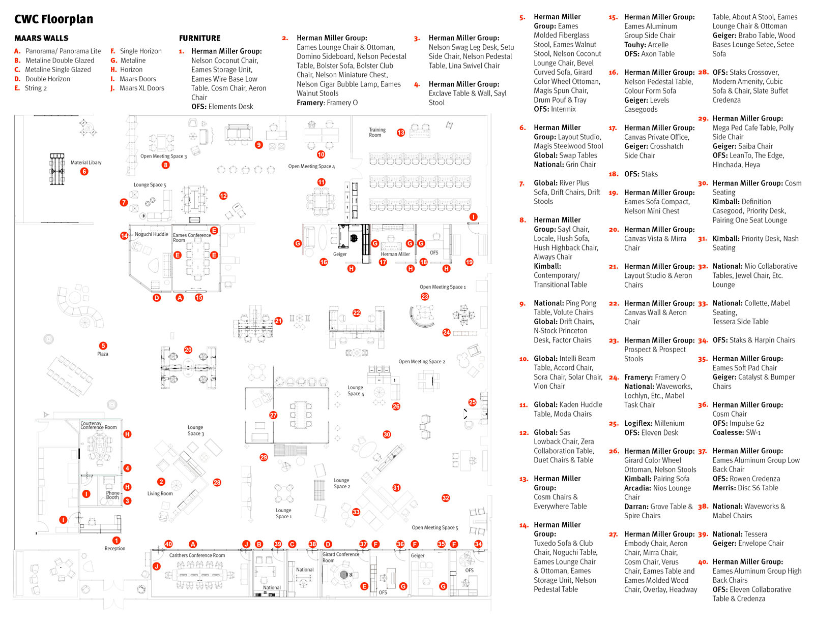 CWC Showroom map