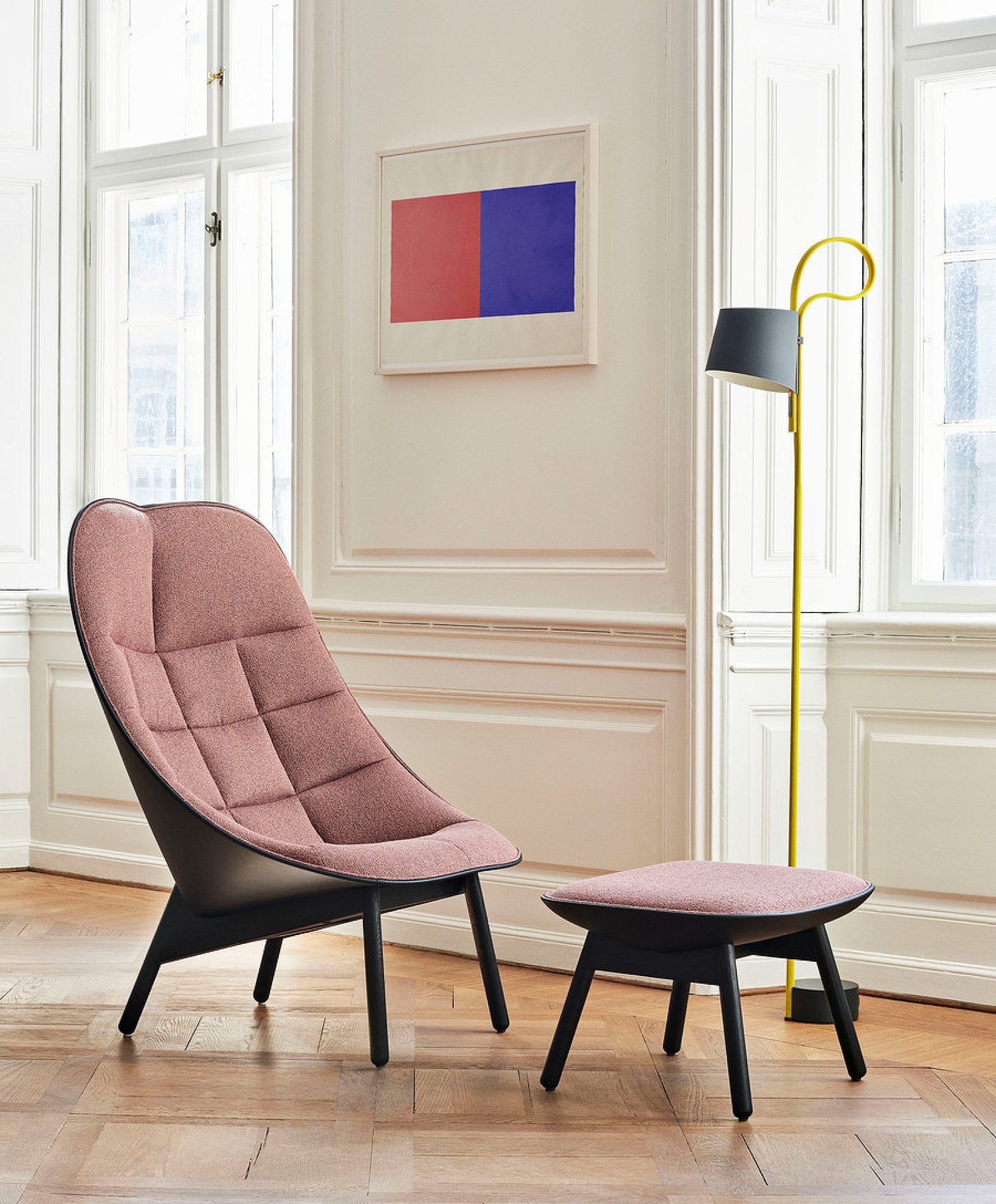 Uchiwa Lounge Chair and Ottoman | CWC